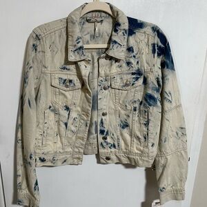 Free People Women's Tie-Dye Denim Jacket (NWT)